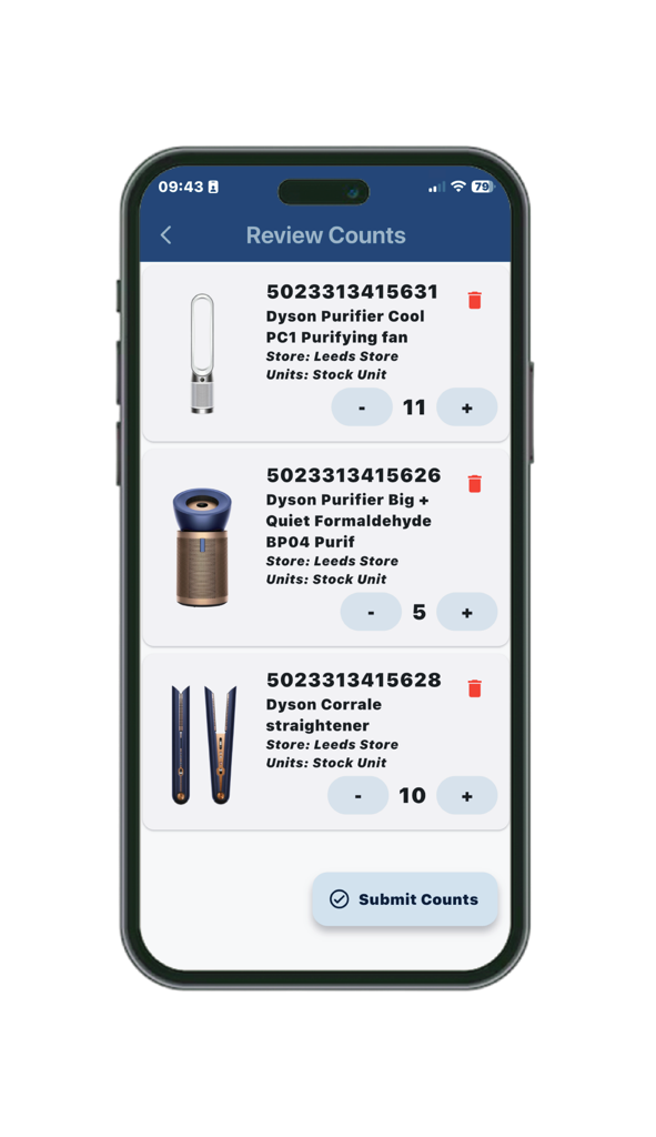 Available for iOS and Android devices, Store Assist brings stock counting, product information and inventory management into one practical mobile application, supported by a central management portal.