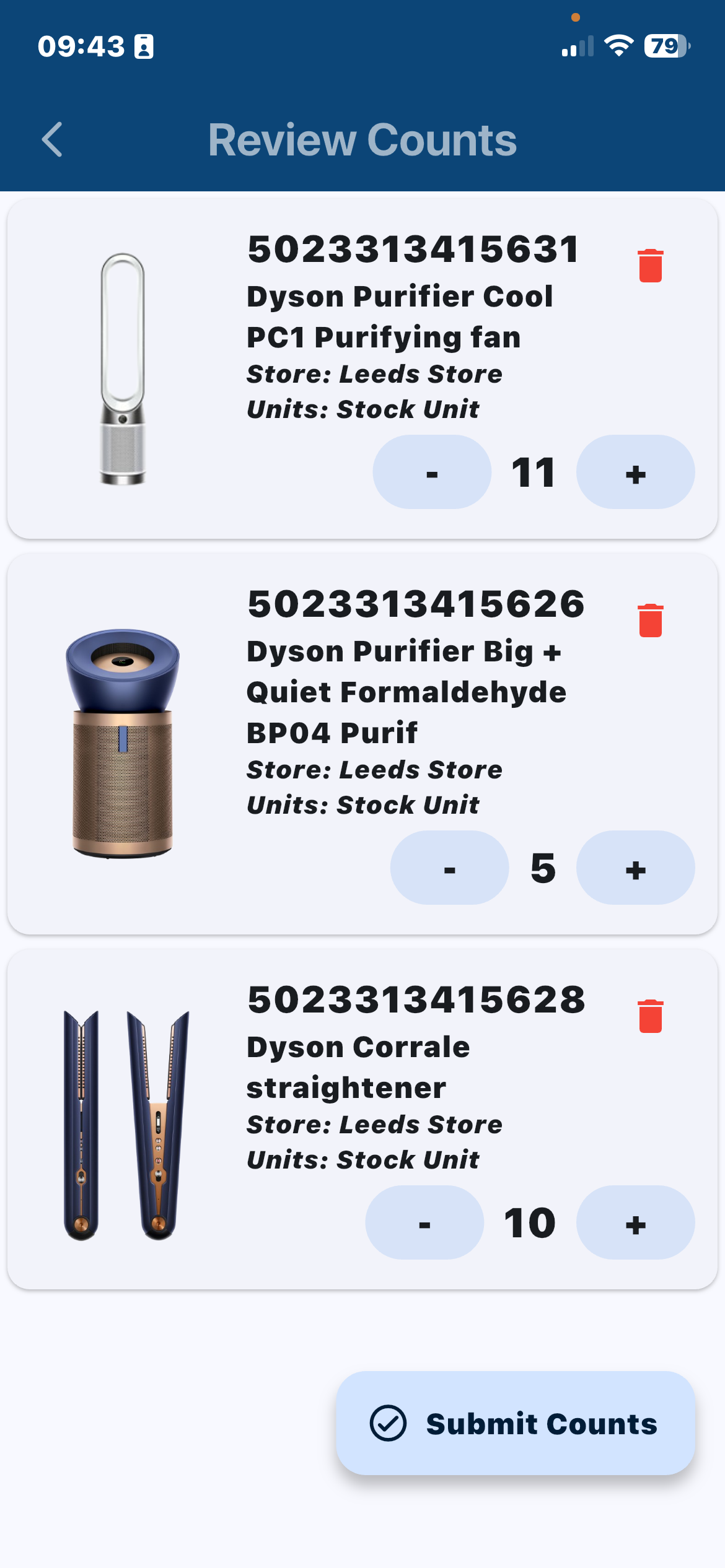 Store Assist Stock Count Review